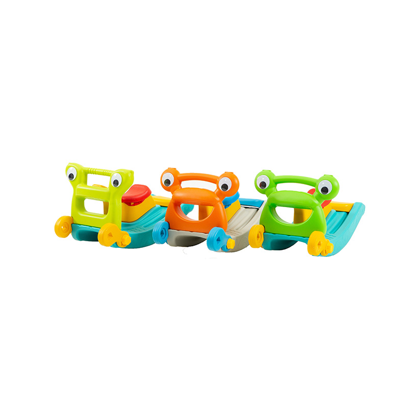 Children multifunctional indoor slide rocking horse 2in1 baby toy kids plastic rocking horse